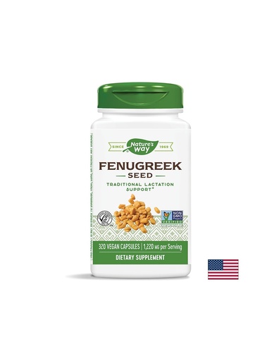 [11924] Fenugreek Seed / Сминдух (семена) 610 mg х 320 капсули Nature’s Way