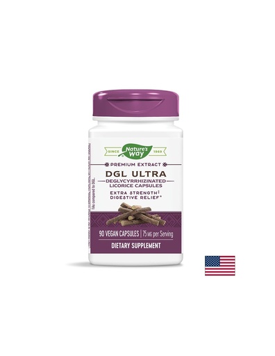 [12915] DGL Ultra / ДиДжиЕл - Деглициризиран сладник / Женско биле х 90 капсули Nature’s Way