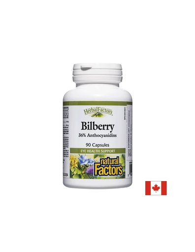 [4161 NF] Bilberry / Черна боровинка x 90 капсули Natural Factors