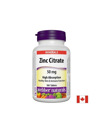 [5053 WN] Zinc Citrate / Цинк (цитрат), 50 mg, 180 таблетки