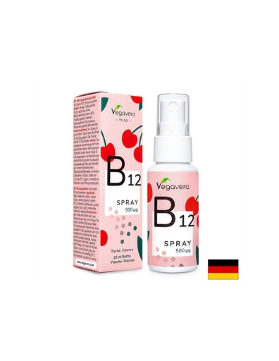 [VV-VITA-93] В12 Spray/ Витамин В12 (Метилкобаламин) / Орален спрей, 25 ml, 100% Vegan Vegavero
