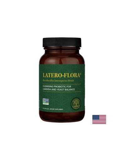[03077 (LF)] Latero-Flora™ Brevibacillus laterosporus (B.O.D.™ strain) - Пробиотик срещу Кандида в червата, 60 капсули