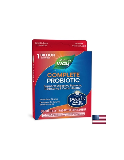 [04363] Probiotic Pearls Complete Digestive Health / Пробиотик за добро храносмилане,  30 софтгел капсули Nature’s Way