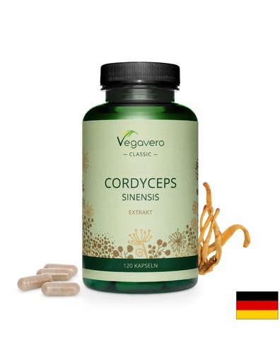 [VV-VITA-63] Cordyceps Sinensis Ektrakt/ Кордицепс екстракт, 120 капсули, 100% Vegan Vegavero