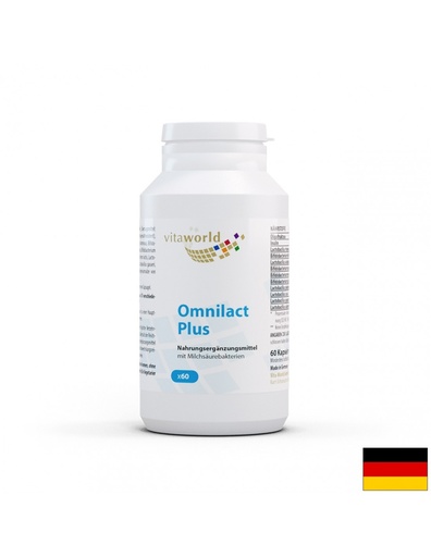 [09732236 VW] Omnilact Plus / Пробиотик Омнилакт Плюс 10 щама, 10 млрд. активни пробиотици, 60 капсули