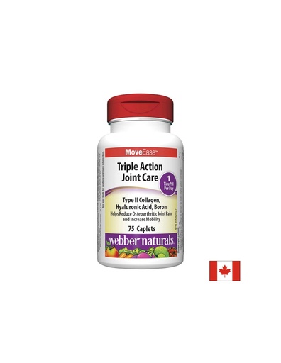 [5258 WN] MoveEase™ Triple Action Joint Care – Тройна грижа за ставите с колаген, бор и хиалуронова киселина, 75 каплети