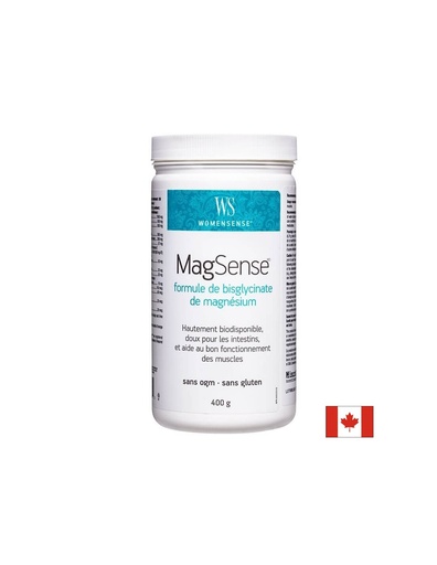 [0178 WS] MagSense® Magnesium Bisglycinate Formula/ Магнезий бисглицинат формула 400 g Natural Factors
