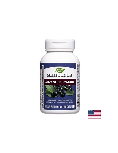 [14040] Sambucus Advanced Immune - Самбукус Advanced Immune, 80 капсули Nature’s Way