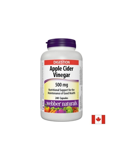 [5054 WN] Apple Cider Vinegar - Ябълков оцет, 500 mg,  240 капсули