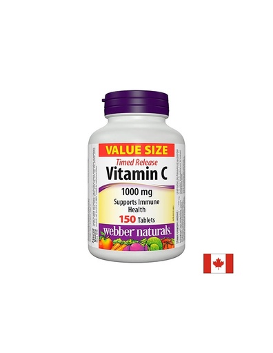 [3907 WN] Vitamin C Timed Release 1000 mg - Витамин С 1000 mg (с удължено освобождаване), 150 таблетки