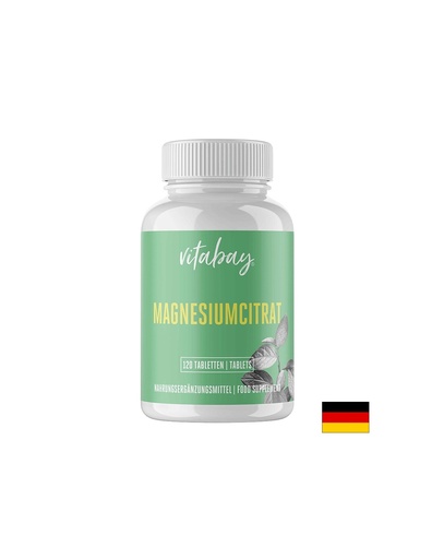 [VB1525] Магнезий цитрат - мускулна и сърдечна функция, 200 mg, 120 таблетки