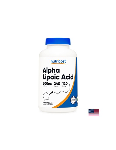 [67534 (049101) NC] Диабет - Алфа-липоева киселина, 600 mg/240 капсули Nutricost