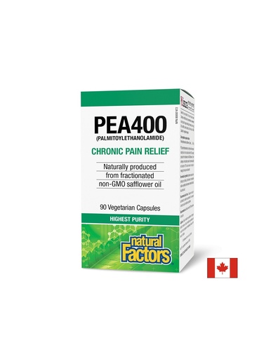 [2700 NF] Против болка и възпаление - ПЕА (палмитоелетаноламид), 400 mg x 90 V капсули Natural Factors