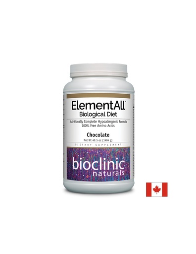 [9236 BCN] Елементна диета - ElementAll Biological Diet с вкус на шоколад, 1404 g прах Natural Factors