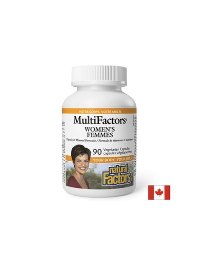 [1585 NF] Мултивитамини и Минерали за Жени MultiFactors, 90 V капсули Natural Factors