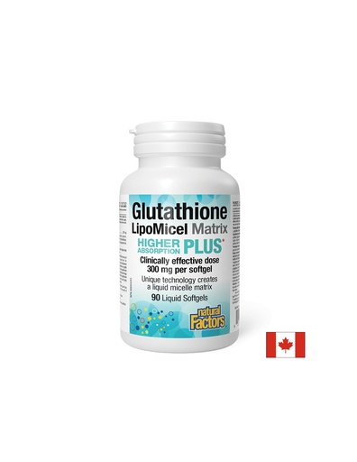[2861 NF] Антиоксидант - Глутатион LipoMicel Matrix, 300 mg x 90 софтгел капсули Natural Factors