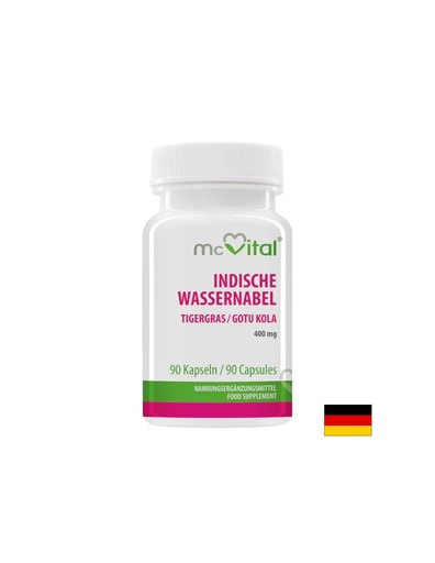 [MV1126] Кръвообращение, студени крайници - Готу Кола (Азиатска центела) McVital, 400 mg x 90 капсули