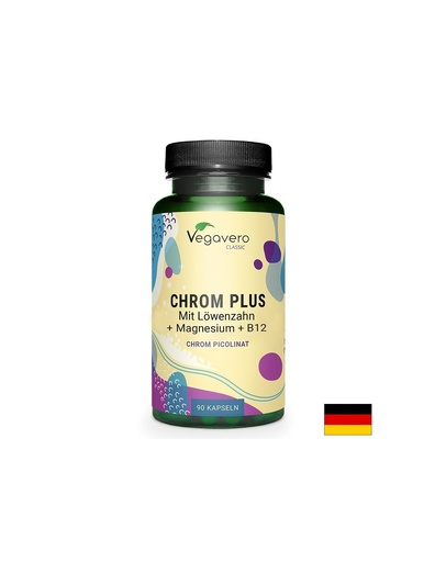 [VV-VITA-346] Контрол на диабета - Хром + Глухарче, Магнезий и Витамин В12, 90 капсули