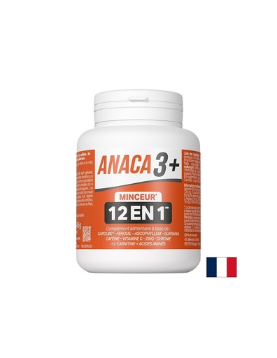 [336300 NTRV] Затлъстяване и повишен апетит - формула Анака3+ - С билки, аминокиселини, кофеин и хром, 120 капсули