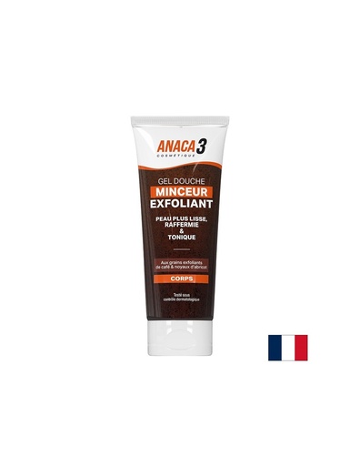 [337826 NTRV] Ексфолиращ душ-гел срещу целулит и стрии Анака3 - С прах от семена на кайсия, 220 ml