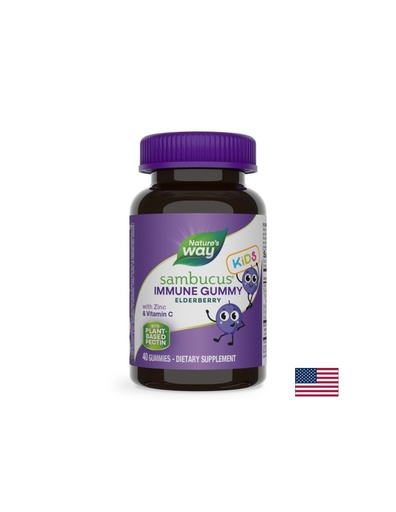 [12346] Самбукус за деца Имун Гъми (с витамин С и цинк), 40 желирани таблетки