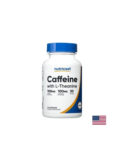 [57210 (023101) NC] Енергия и добро настроение - Кофеин 100 mg + L-Теанин 100 mg, 30 капсули