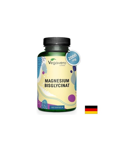 [VV-VITA-370] Магнезий (бисглицинат) - При стрес, мускулно напрежение и нарушен сън, 180 капсули