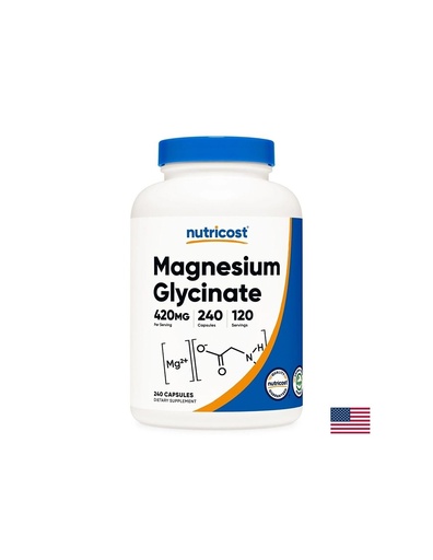 [72090 (332201) NC] Грижа за мускулите и сърцето - Магнезий (глицинат), 240 капсули