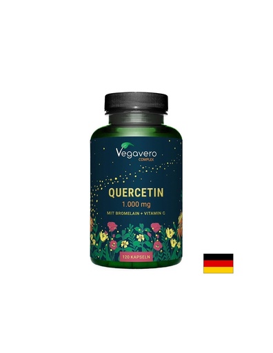 [VV-VITA-391] Кверцетин + бромелаин + витамин С – имуномодулатор - Подкрепа при възпаление и алергии, 120 капсули за 2 месеца прием