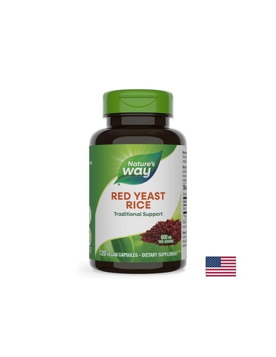 [15540] Червен ориз (дрожди) – Нормален холестерол и сърдечно здраве, 600 mg, 120 капсули