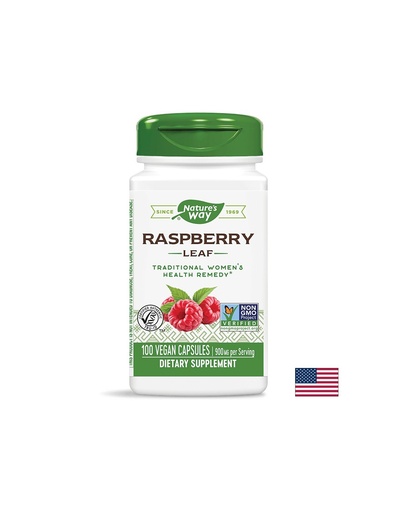 [16100] Raspberry Leaf/ Малина (лист) 450 mg x 100 капсули Nature’s Way