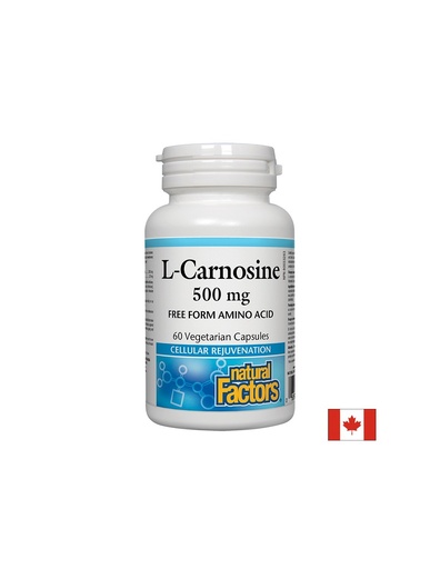 [2805 NF ST] L-Carnosine/ Л-Карнозин 500 mg х 60 капсули Natural Factors