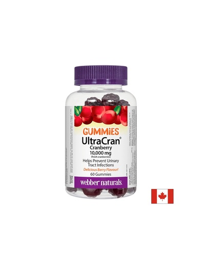 [3899 WN] UltraCran Cranberry 10000 mg (fresh cranberries) - Червена боровинка гъми, 60 желирани таблетки