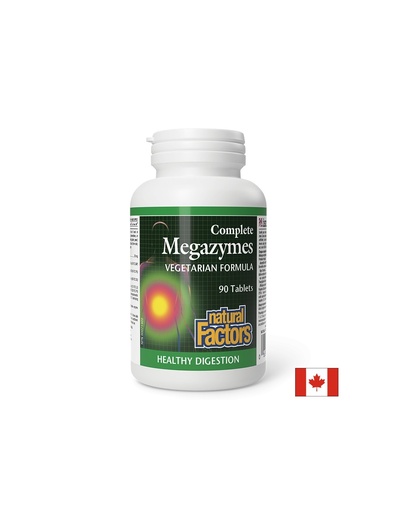 [1700 NF] Растителни храносмилателни ензими - Complete Megazymes, 90 таблетки